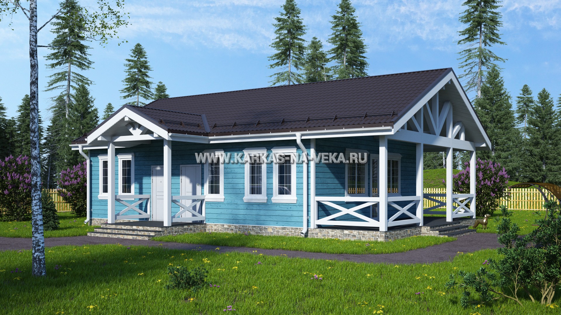 Одноэтажные проекты финских каркасных домов