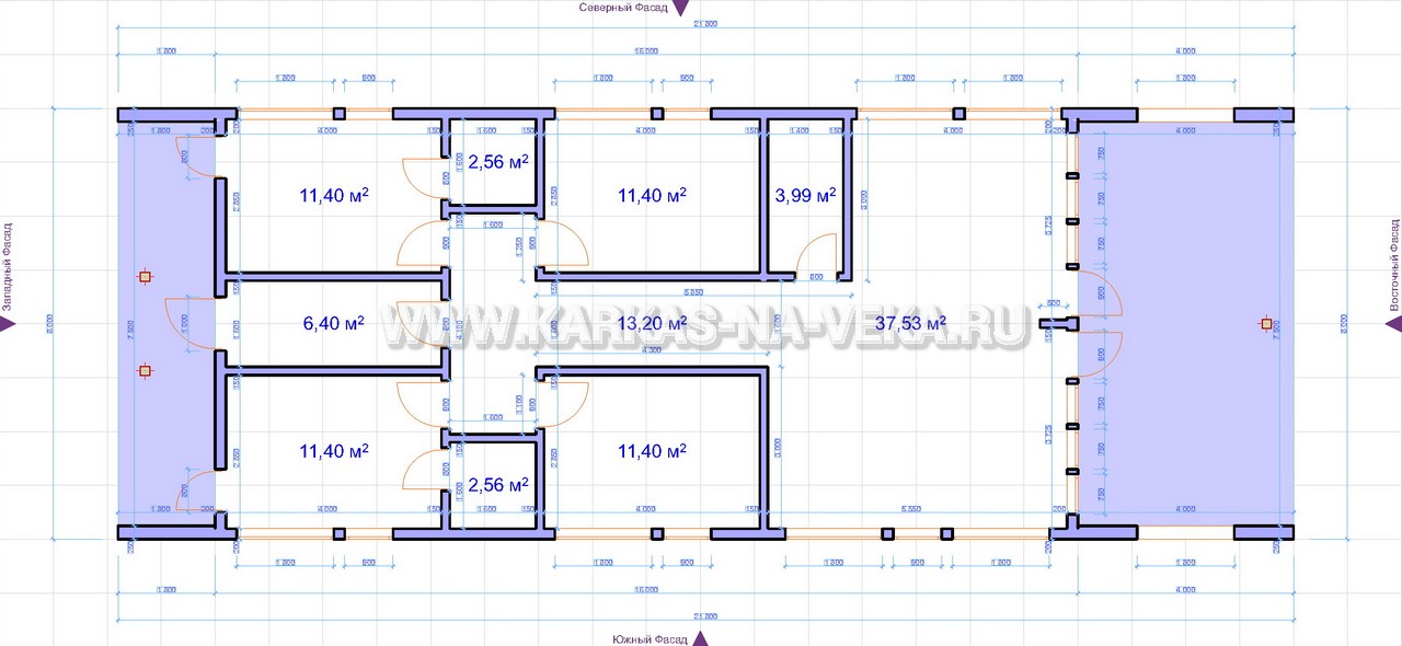 дом с печью 8x8 | Планировка дома, Планировки, Дом