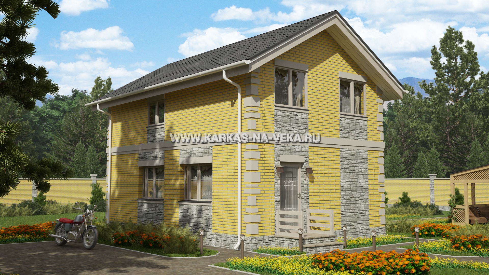 Каркасные дома под ключ — цены на строительство каркасно-щитовых домов, купить недорого в Москве